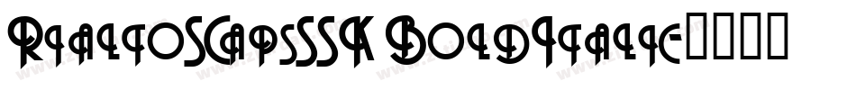 RialtoSCapsSSK BoldItalic字体转换